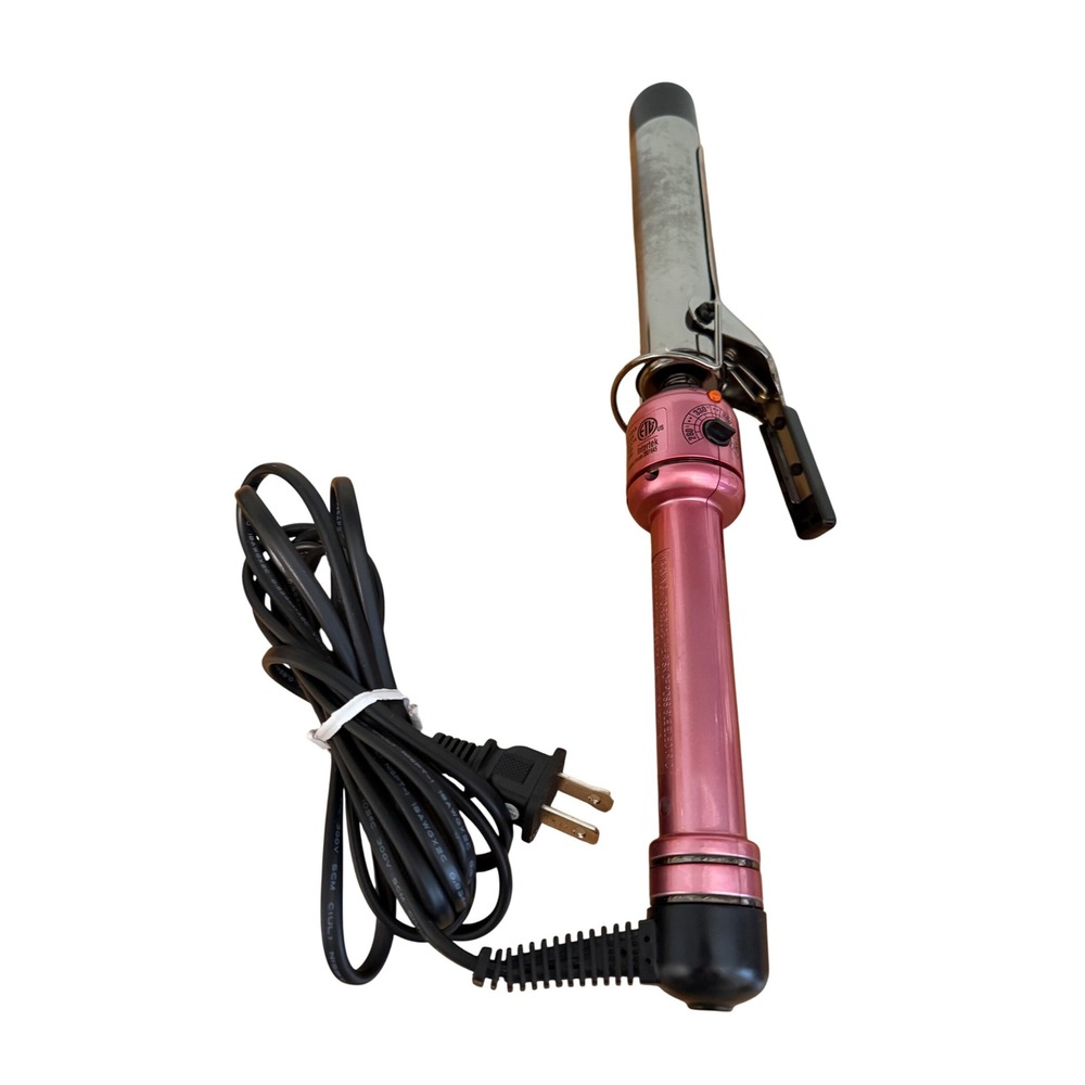 Hot Shot Tools Pink Professional Curling Iron S510326 450F Variable Heat Iron